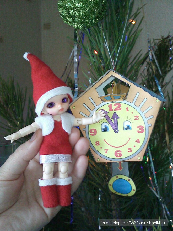 Главное что бы костюмчик сидел... Рождественский наряд для Никуши пуки-пуки Нико от Фэйриленд (фото 3)