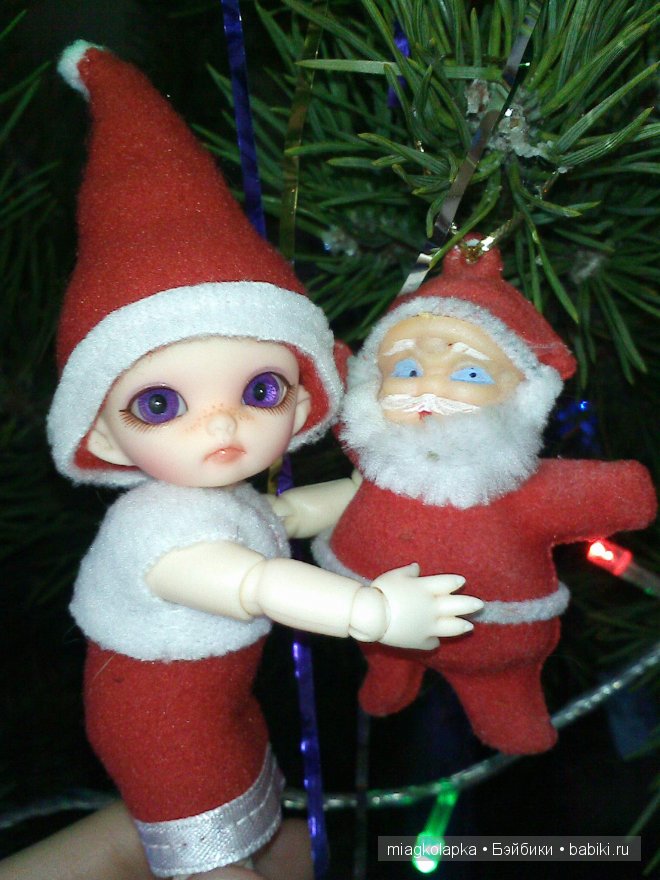 Главное что бы костюмчик сидел... Рождественский наряд для Никуши пуки-пуки Нико от Фэйриленд (фото 6)