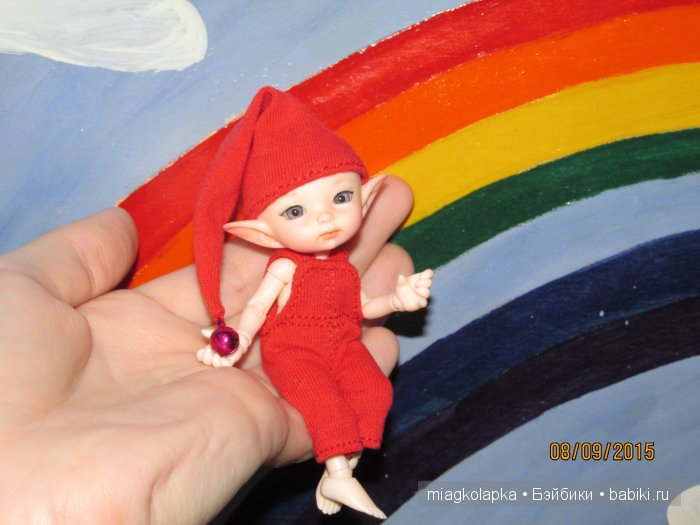 Эльфики бывают разные: бирюзовые, желтые, красные ......маленькие отблески радуги у нас дома (handmade одежда) (фото 2)