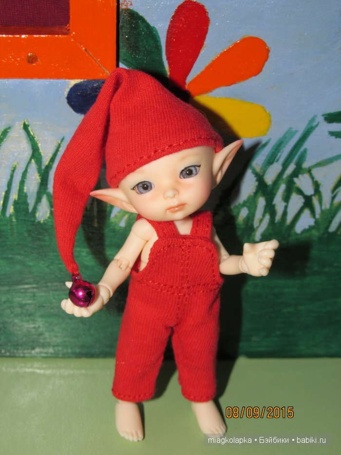 Эльфики бывают разные: бирюзовые, желтые, красные ......маленькие отблески радуги у нас дома (handmade одежда) (фото 3)