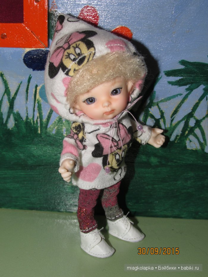 Разноцветный букетик из леггинсов. Handmade одежда на малышей реалпуки (фото 3)