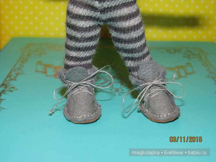 Сапожки на ножки и теплые штанишки (REALная обувь и одежда handmade на бжд) (фото 6)