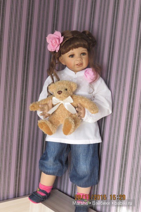 Ну и еще одна фарфоровая детка, которую отмыли и полюбили (фото 8)