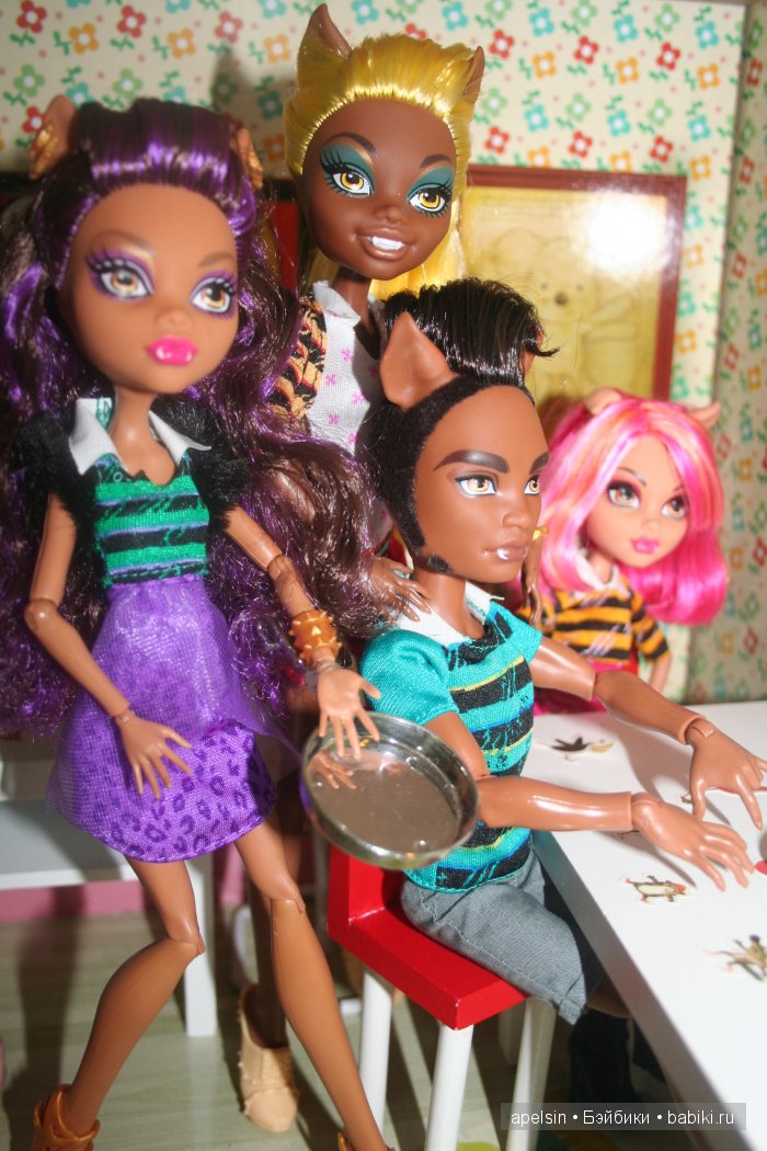 Знакомство с семейкой волков Monster High "A pack of trouble set"