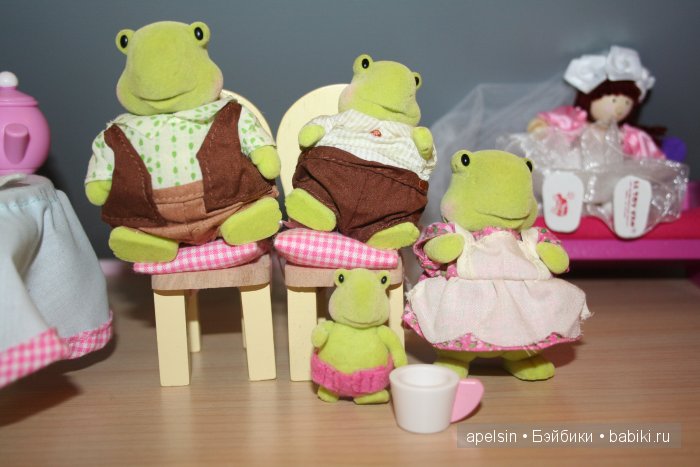 Черепашки Чистюли Li'l Woodzeez для кукольного домика - флокированные игрушки (фото 4)