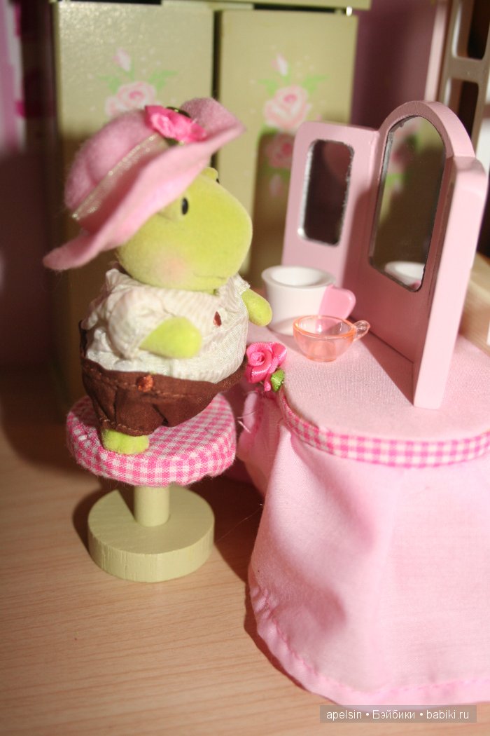 Черепашки Чистюли Li'l Woodzeez для кукольного домика - флокированные игрушки