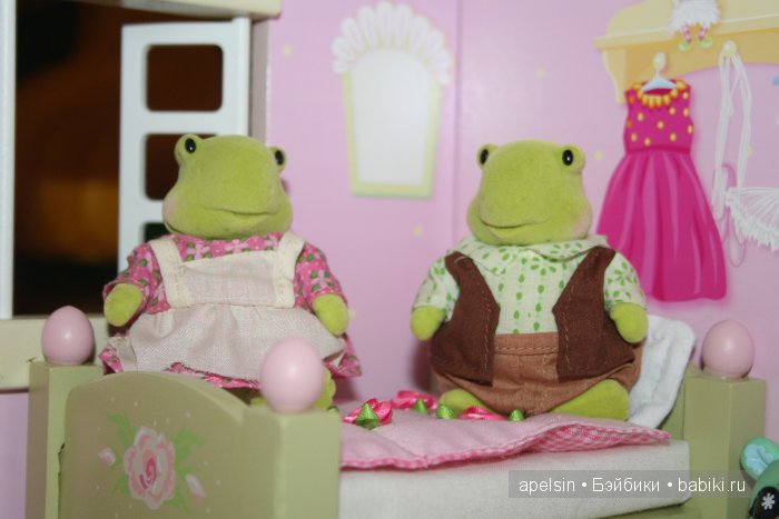 Черепашки Чистюли Li'l Woodzeez для кукольного домика - флокированные игрушки