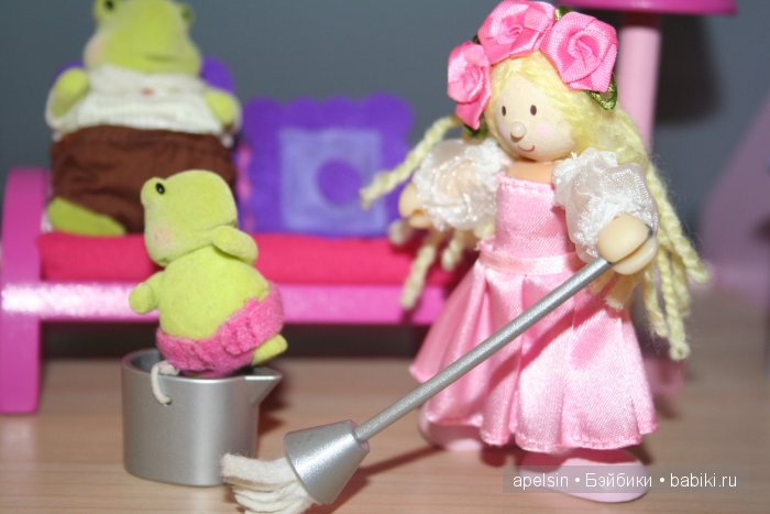 Черепашки Чистюли Li'l Woodzeez для кукольного домика - флокированные игрушки