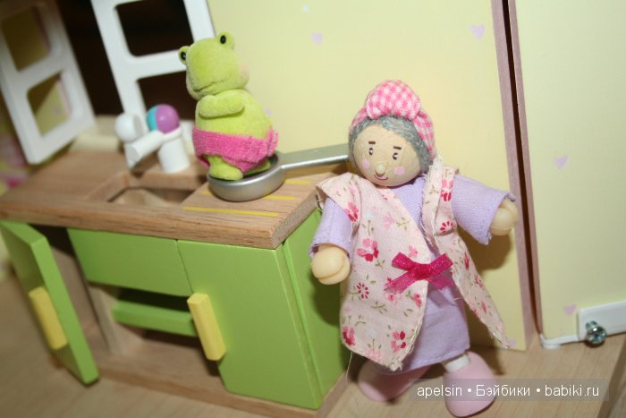 Черепашки Чистюли Li'l Woodzeez для кукольного домика - флокированные игрушки