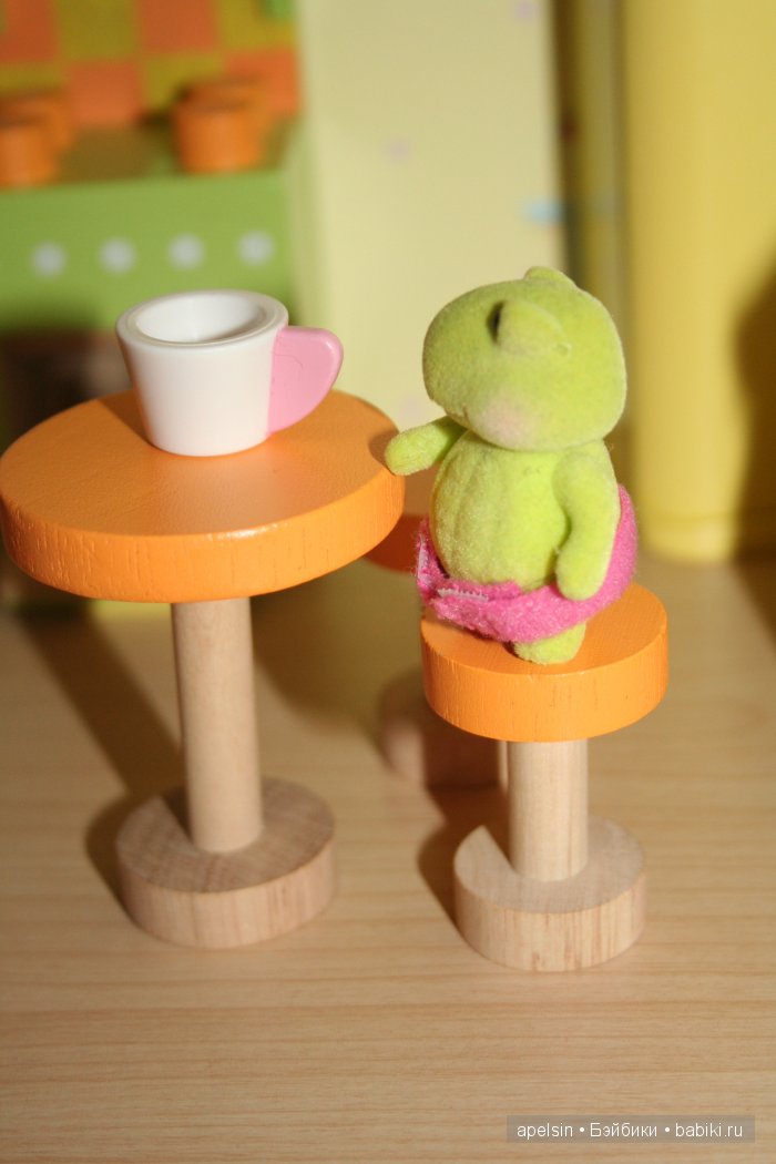 Черепашки Чистюли Li'l Woodzeez для кукольного домика - флокированные игрушки