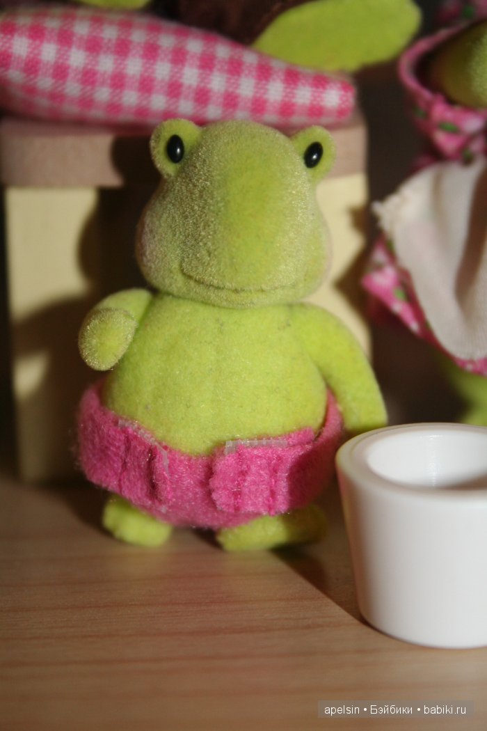 Черепашки Чистюли Li'l Woodzeez для кукольного домика - флокированные игрушки (фото 6)