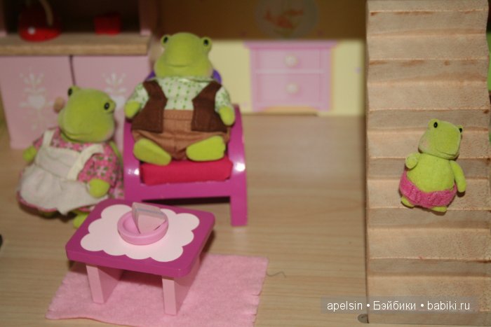 Черепашки Чистюли Li'l Woodzeez для кукольного домика - флокированные игрушки