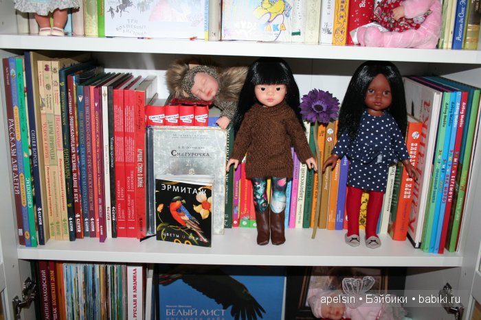 Коллекция кукол и книг и их хранение