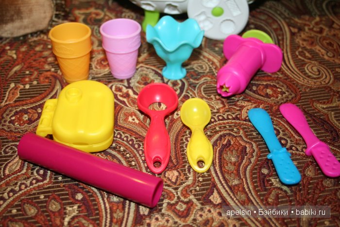 Интересный пластилин и тесто для лепки для игры в мороженщика - Play Doh (Плей до)