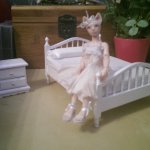 Красота в миниатюре. Авторская куколка Анастасии Дедковой.