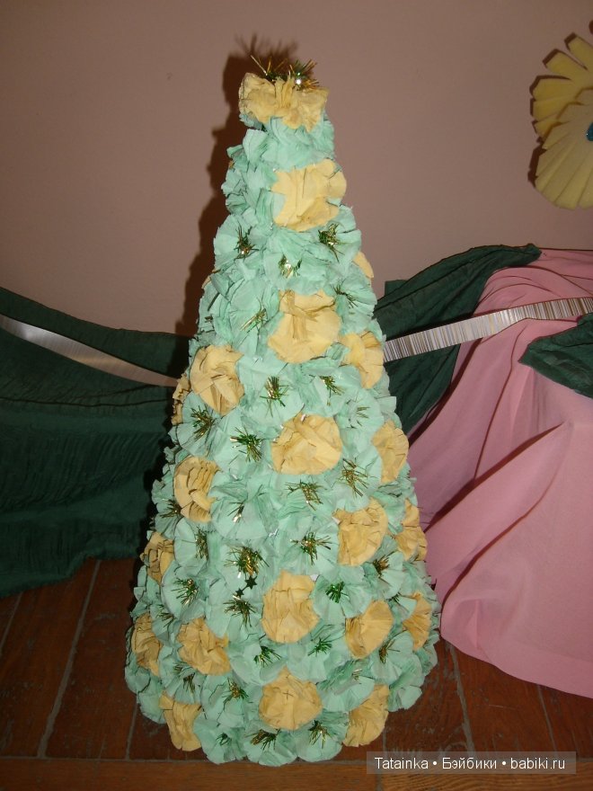 В библиотеку … за новогодним настроением! Поделки елочки своими руками (фото 8)