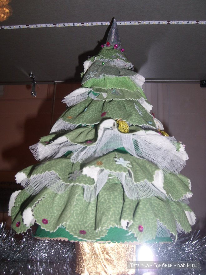 В библиотеку … за новогодним настроением! Поделки елочки своими руками