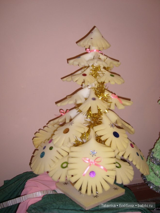 В библиотеку … за новогодним настроением! Поделки елочки своими руками (фото 9)