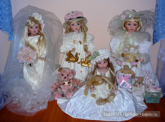 Фарфоровые куколки от Линды Рик "Подружки невесты" | Бэйбики Фарфоровые куколки от Линды Рик "Подружки невесты"