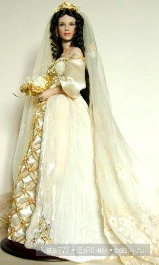 Роскошная фарфоровая кукла от Франклин Минт Принцесса Александра