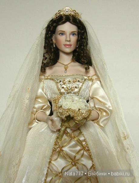 Роскошная фарфоровая кукла от Франклин Минт Принцесса Александра (фото 3)