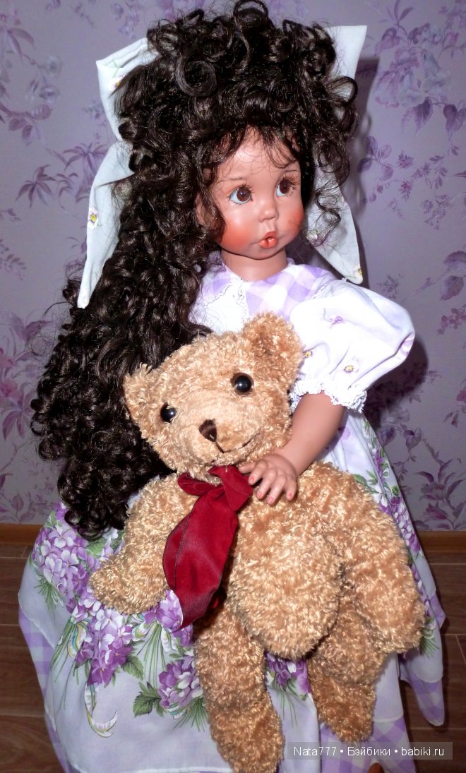 Роскошная и очаровательная фарфоровая кукла от Линды Рик