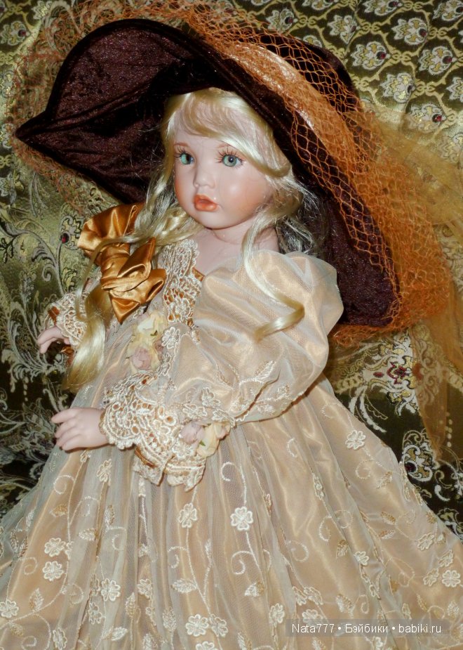 "Прекрасная незнакомка" фарфоровая кукла от Линды Рик (фото 4)