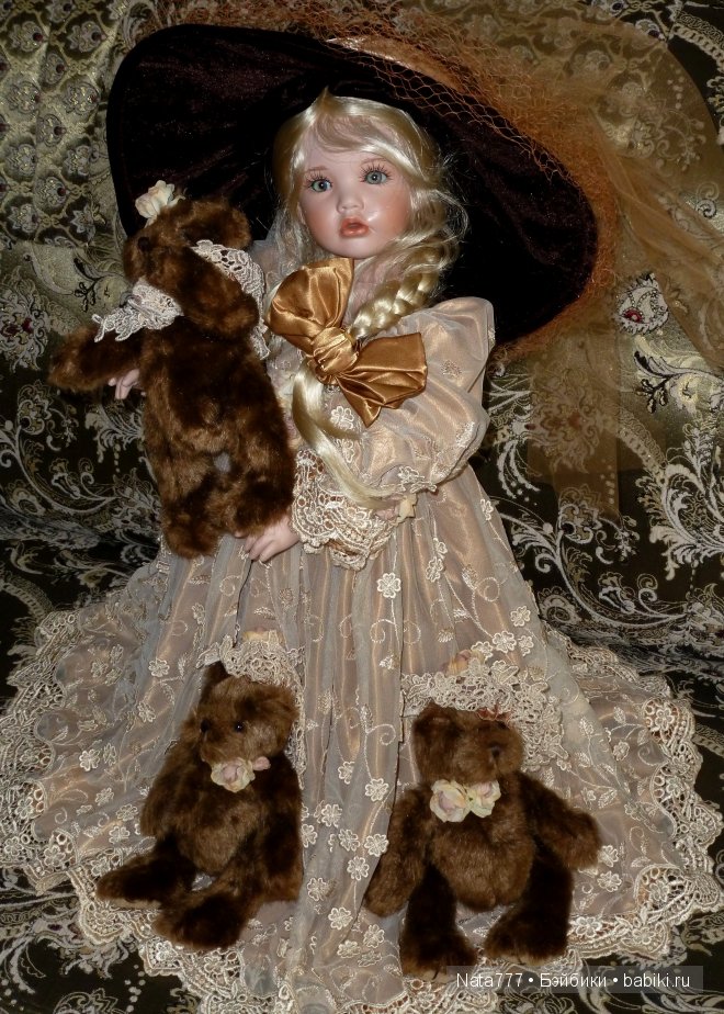 "Прекрасная незнакомка" фарфоровая кукла от Линды Рик (фото 9)