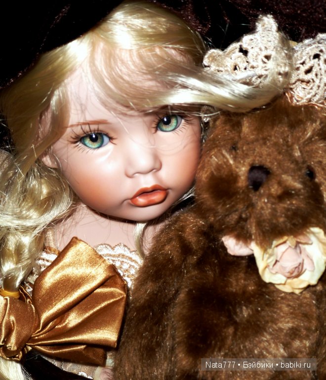 "Прекрасная незнакомка" фарфоровая кукла от Линды Рик (фото 8)