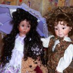 "Он и Она" фарфоровые куклы от Линды Рик