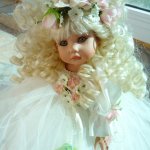 "Нежный цветочек" виниловая кукла от Линды Рик