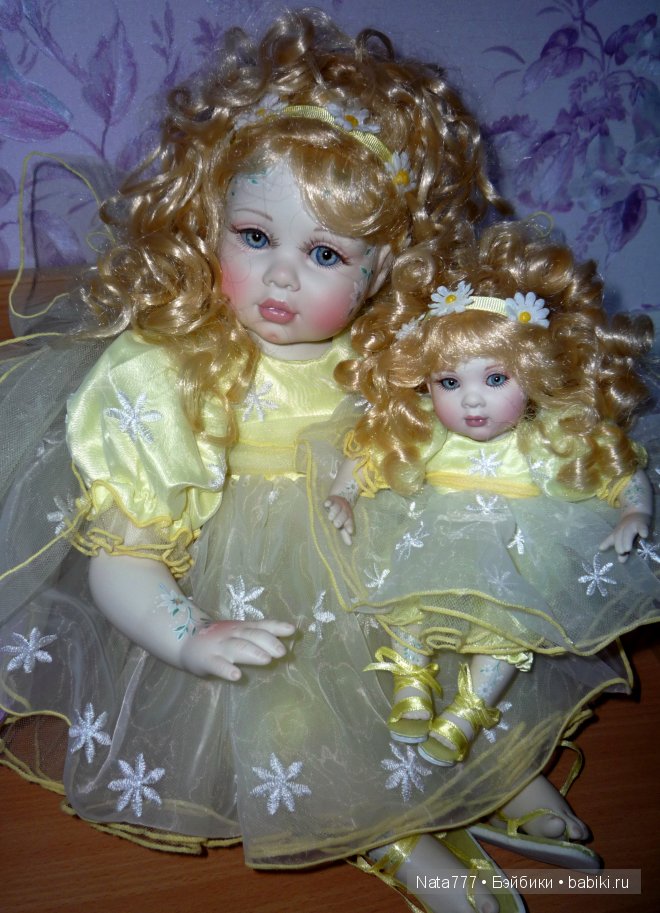 "Daisyetta and Sabrina" фарфоровые куклы от Мари Осмонд (фото 6)