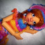 "Маленькая Покахонтас" Иззи в тане от Kaye Wiggs