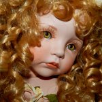 "Великолепная Анжелика" фарфоровая кукла от Линды Рик