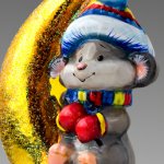 Коллекционные польские украшения из стекла