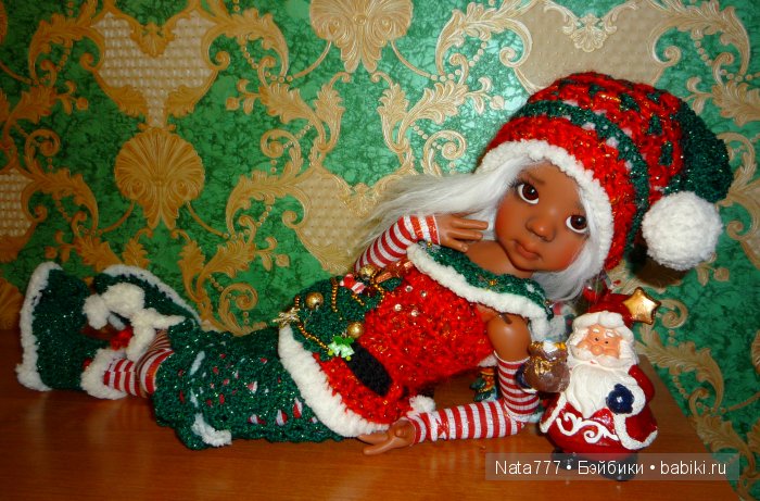 Новогодний наряд для шарнирных кукол Kaye Wiggs часть 2 (фото 8)