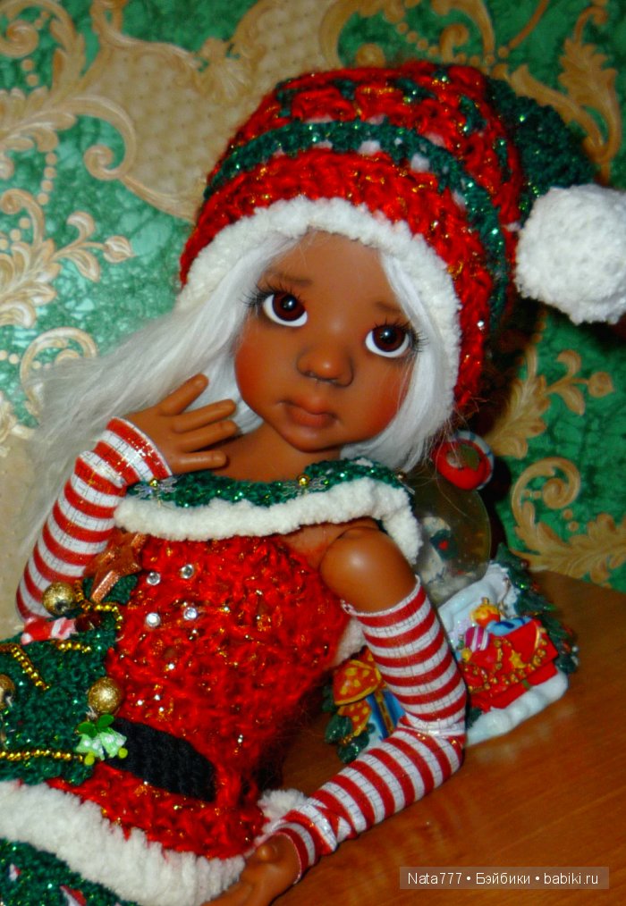 Новогодний наряд для шарнирных кукол Kaye Wiggs часть 2 (фото 5)