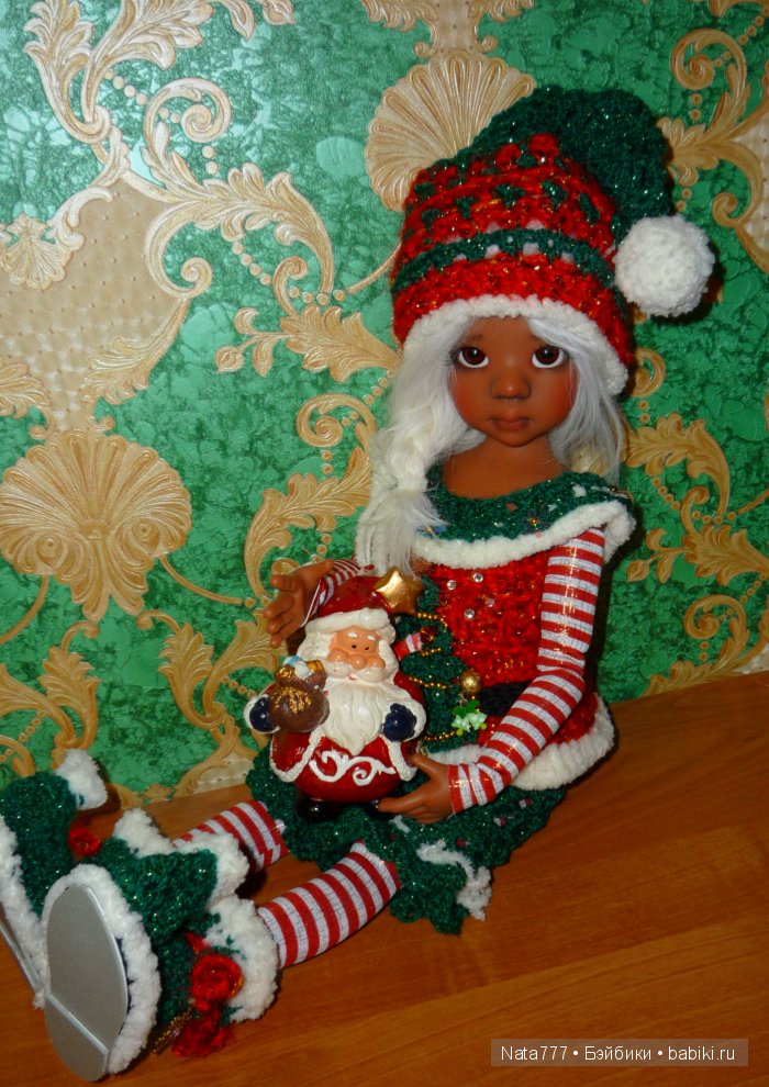Новогодний наряд для шарнирных кукол Kaye Wiggs часть 2 (фото 7)