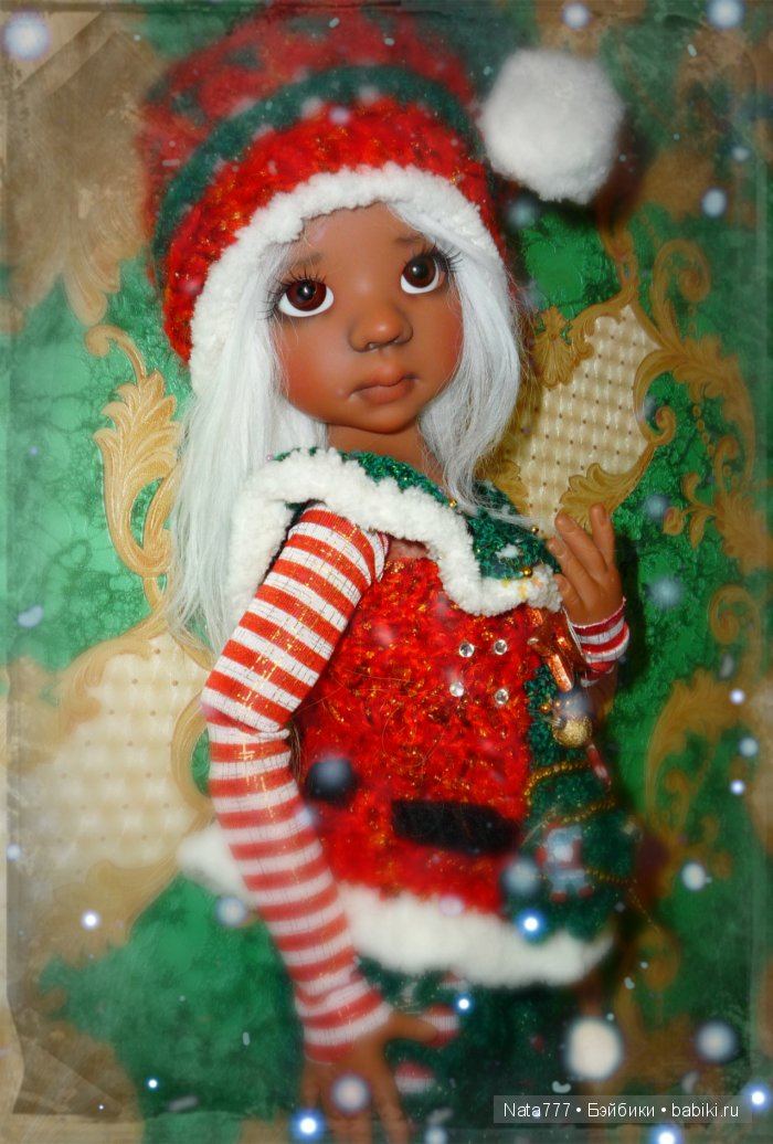 Новогодний наряд для шарнирных кукол Kaye Wiggs часть 2 (фото 4)