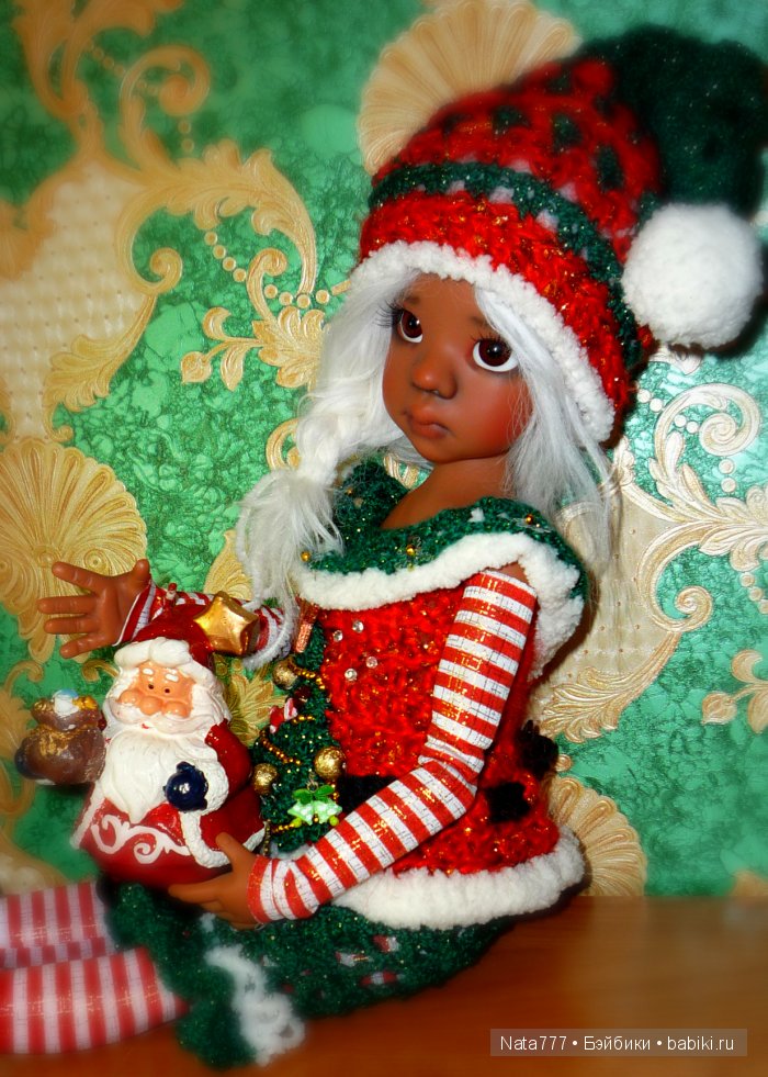 Новогодний наряд для шарнирных кукол Kaye Wiggs часть 2 (фото 2)