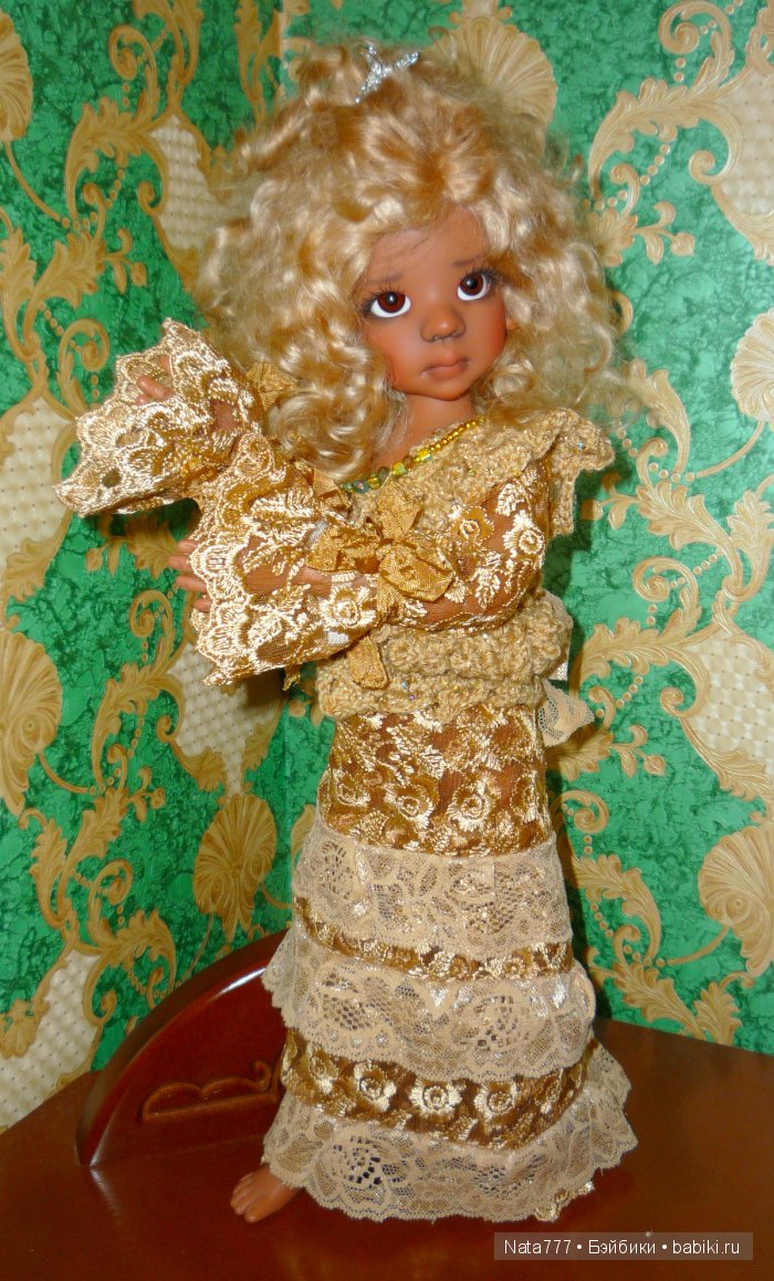 Золотая Талиссочка — Куклы Kaye Wiggs (Кайе Виггс): авторские BJD (БЖД) (фото 7)