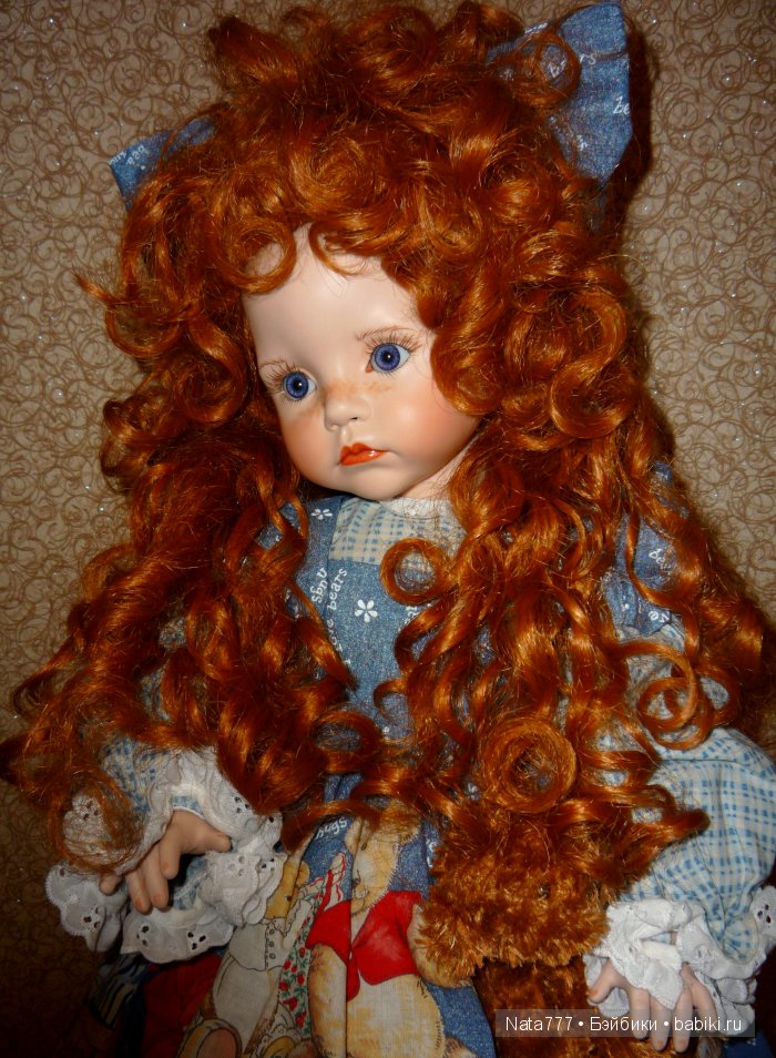 Фарфоровая кукла. Рыжеволосая красавица от Линды Рик (фото 8)