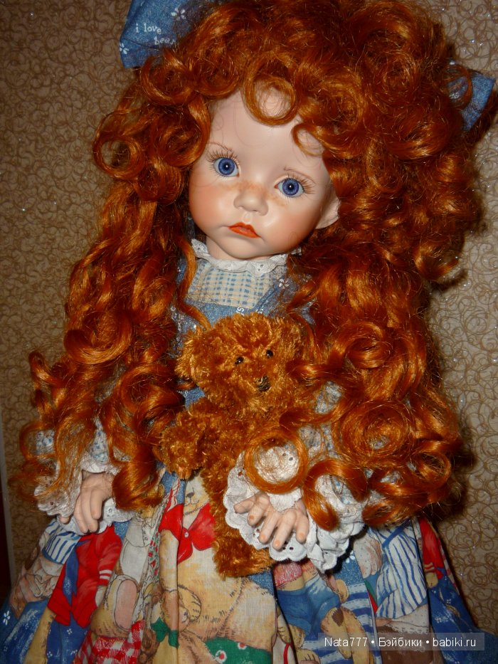 Фарфоровая кукла. Рыжеволосая красавица от Линды Рик (фото 5)