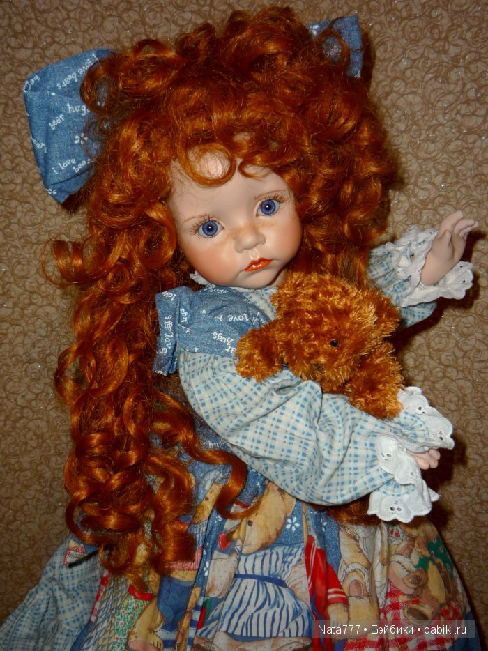 Фарфоровая кукла. Рыжеволосая красавица от Линды Рик (фото 7)