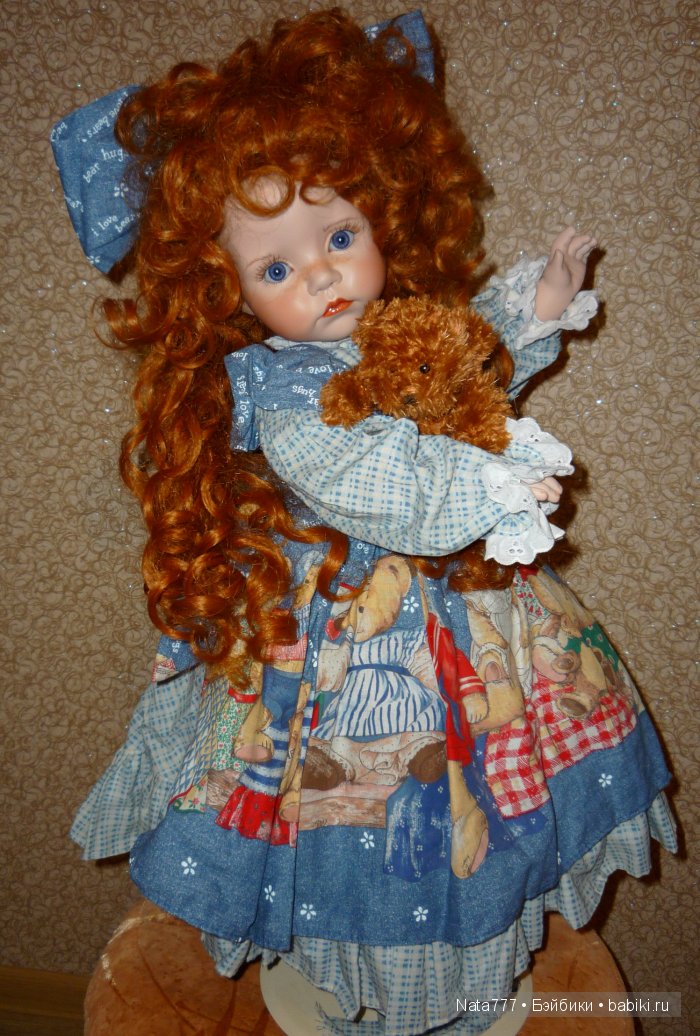 Фарфоровая кукла. Рыжеволосая красавица от Линды Рик (фото 6)