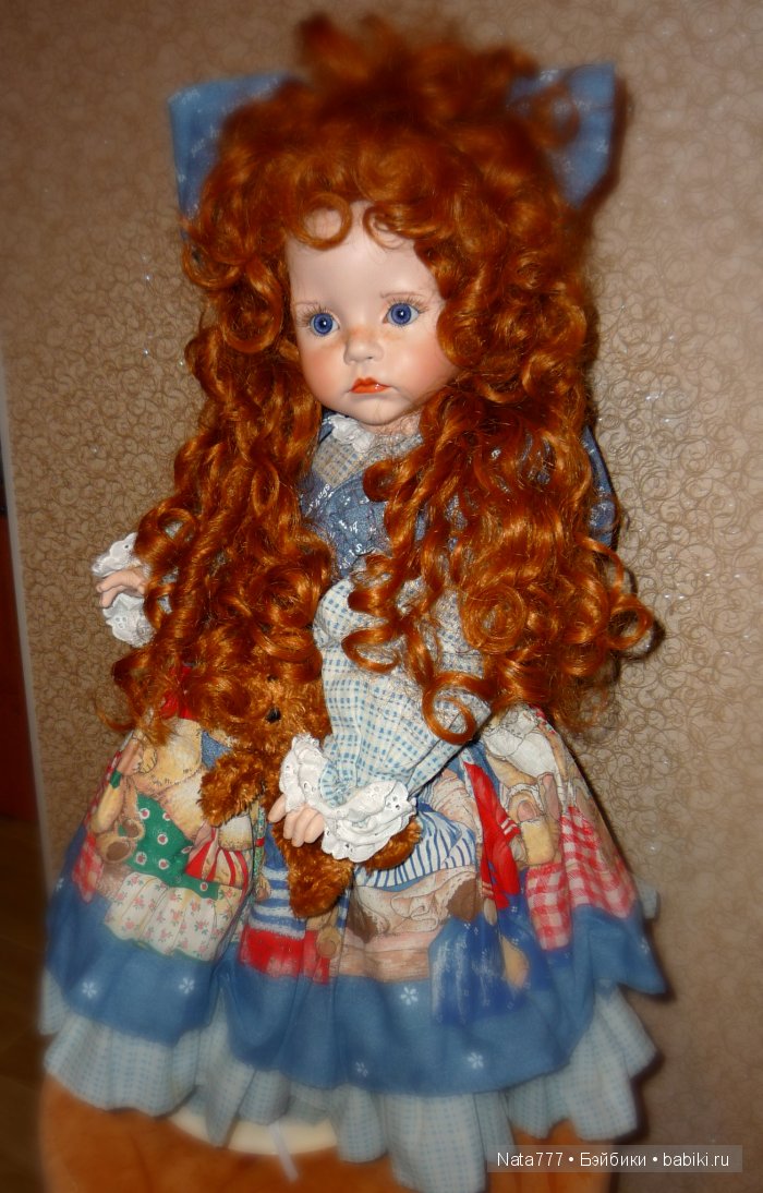 Фарфоровая кукла. Рыжеволосая красавица от Линды Рик (фото 2)