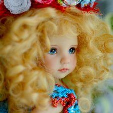 Прекрасная фея цветов и солнечного света