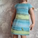 Летнее платье на куклу Ханна Готц рост 50 см