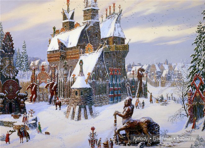 Зимний пейзаж - купить картины с изображением зимы художников маслом | Print4you