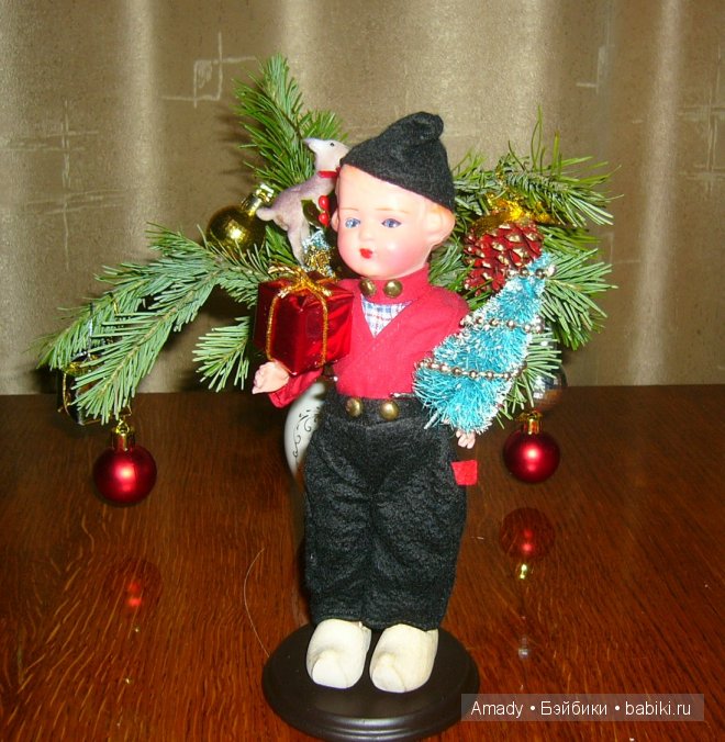 Поздравление с Рождеством от моих винтажных куколок